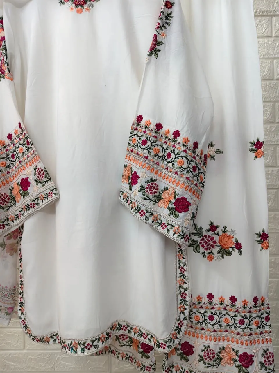 Kashmiri theme embroidery salwar