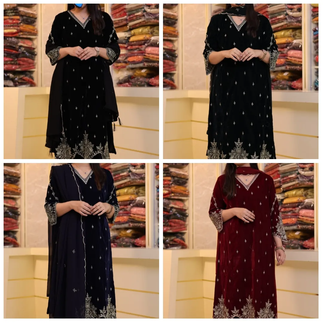 Velvet salwar